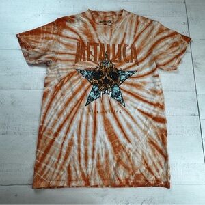 METALLICA King Nothing Orange Spiral Tie-Dye T-Shirt - Officially Licensed